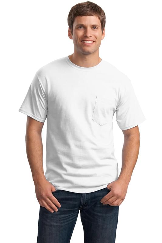 Hanes &#174;  - Tagless &#174;  100%  Cotton T-Shirt with Pocket.  5590