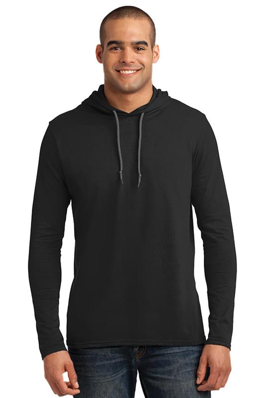 Anvil &#174;  100% Combed Ring Spun Cotton Long Sleeve Hooded T-Shirt. 987