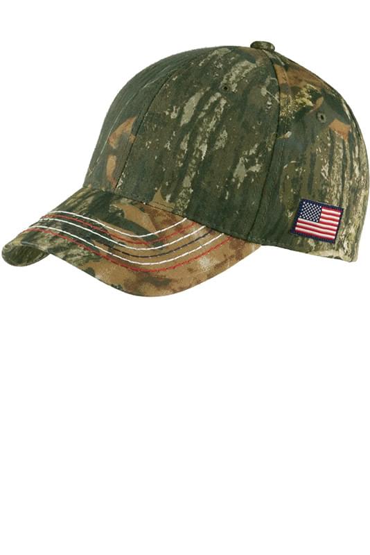 Port Authority &#174;  Americana Contrast Stitch Camouflage Cap. C909