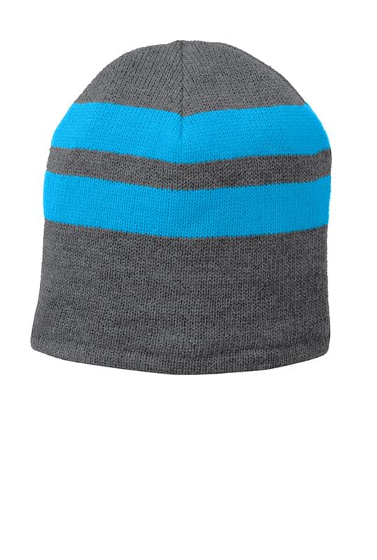 Port & Company &#174;  Fleece-Lined Striped Beanie Cap. C922