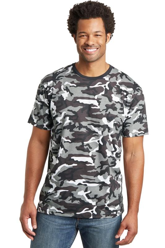 District Made &#174;  Mens Camo Perfect Weight &#174;  Crew Tee. DT104C