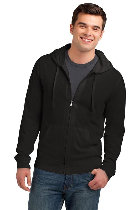 District &#174;  Young Mens Jersey Full-Zip Hoodie. DT1100