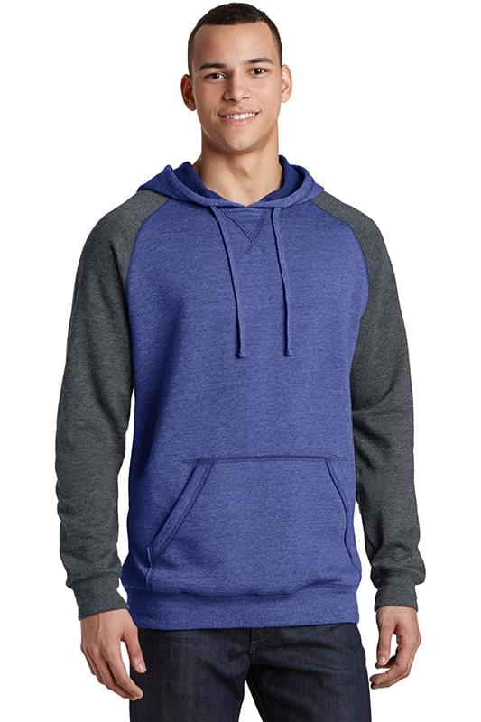 District &#174;  Young Mens Lightweight Fleece Raglan Hoodie.  DT196