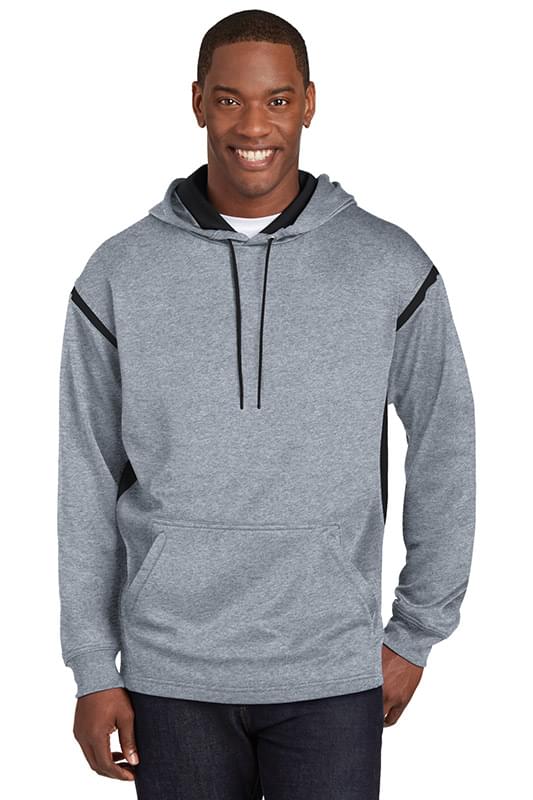 Sport-Tek &#174;  Tech Fleece Colorblock Hooded Sweatshirt. F246