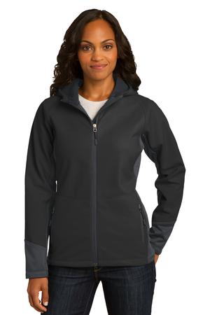 Port Authority &#174;  Ladies Vertical Hooded Soft Shell Jacket. L319