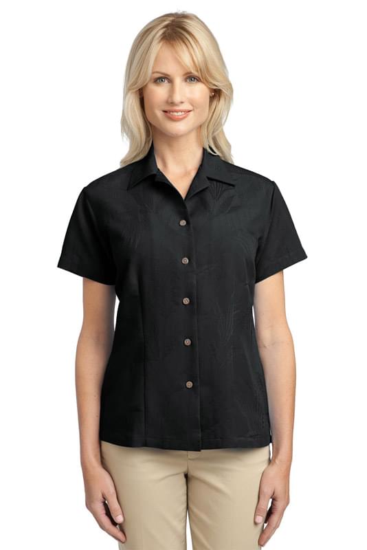 Port Authority &#174;  Ladies Patterned Easy Care Camp Shirt. L536