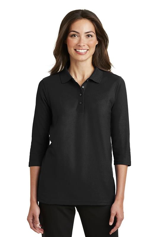 Port Authority &#174;  Ladies Silk Touch&#153; 3/4-Sleeve Polo. L562