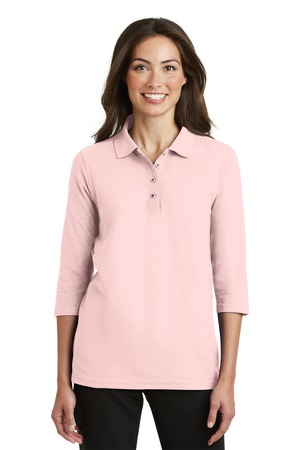 Port Authority &#174;  Ladies Silk Touch&#153; 3/4-Sleeve Polo. L562