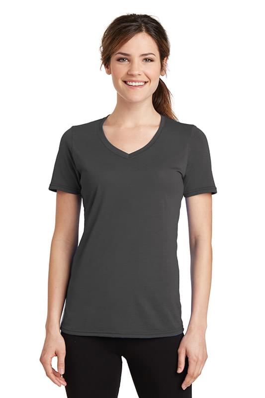 Port & Company &#174;  Ladies Performance Blend V-Neck Tee. LPC381V