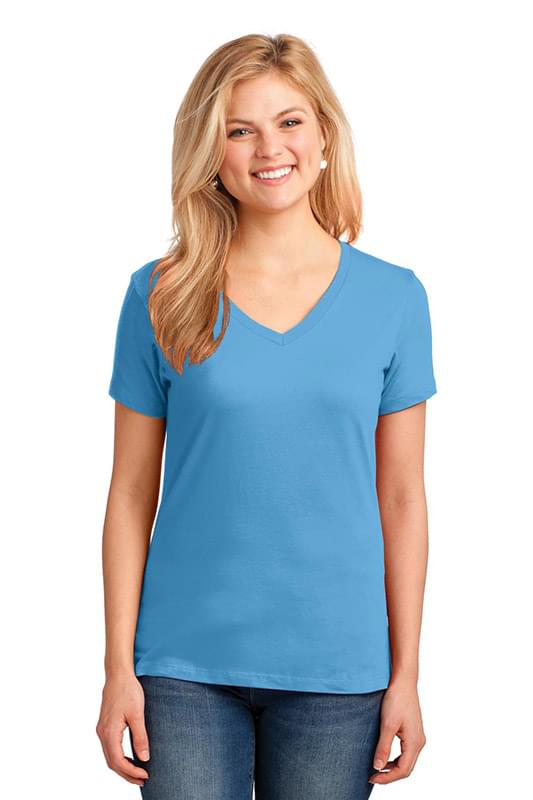 Port & Company &#174;  Ladies Core Cotton V-Neck Tee. LPC54V