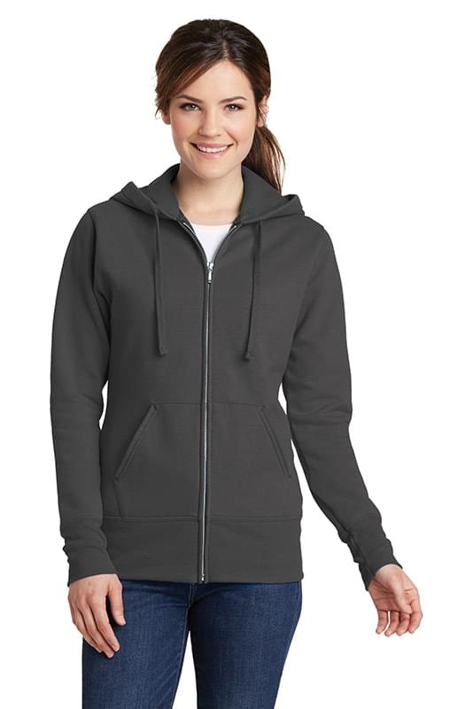 Port & Company &#174;  Ladies Core Fleece Full-Zip Hooded Sweatshirt. LPC78ZH