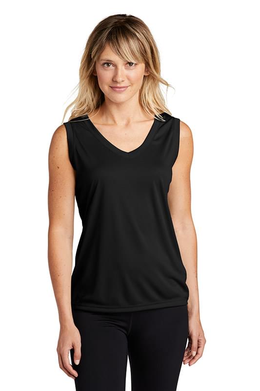 Sport-Tek &#174;  Ladies Sleeveless PosiCharge &#174;  Competitor&#153; V-Neck Tee. LST352