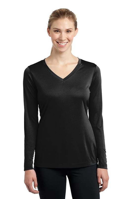 Sport-Tek &#174;  Ladies Long Sleeve PosiCharge &#174;  Competitor&#153; V-Neck Tee. LST353LS