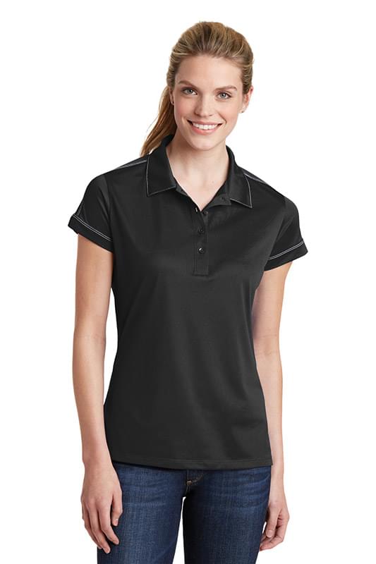 Sport-Tek &#174;  Ladies Contrast Stitch Micropique Sport-Wick&#174; Polo. LST659