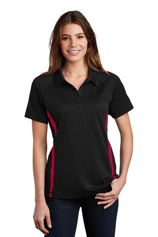 Sport-Tek &#174;  Ladies PosiCharge &#174;  Micro-Mesh Colorblock Polo. LST685