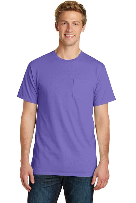 Port & Company &#174;  Pigment-Dyed Pocket Tee.  PC099P