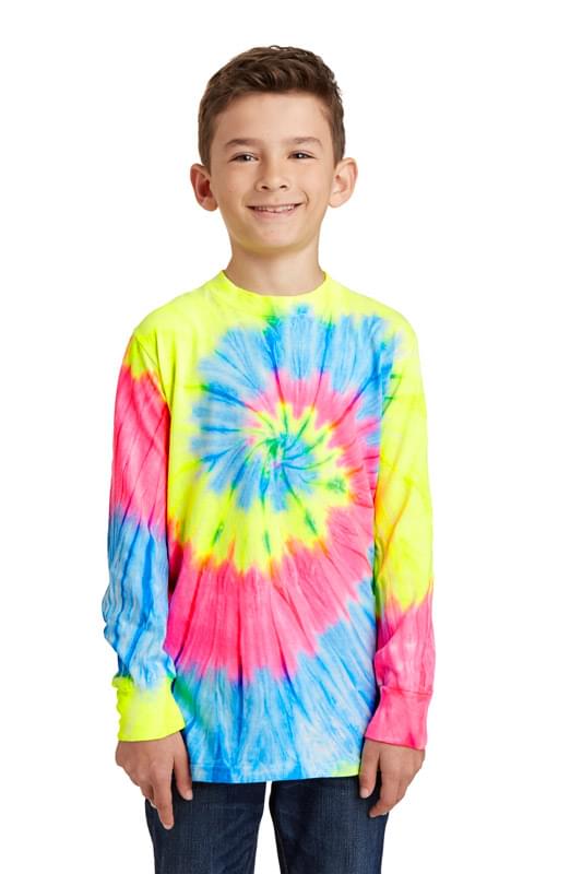 Port & Company ® Youth Tie-Dye Long Sleeve Tee. PC147YLS