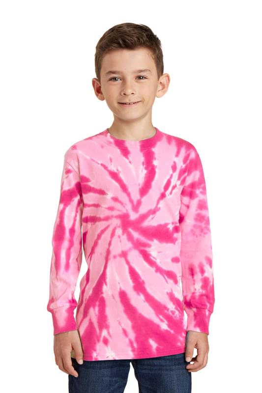 Port & Company ® Youth Tie-Dye Long Sleeve Tee. PC147YLS