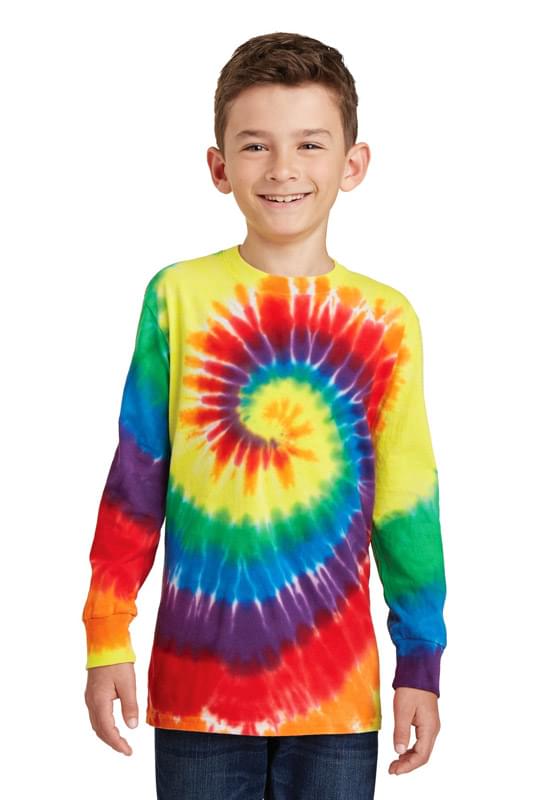 Port & Company ® Youth Tie-Dye Long Sleeve Tee. PC147YLS