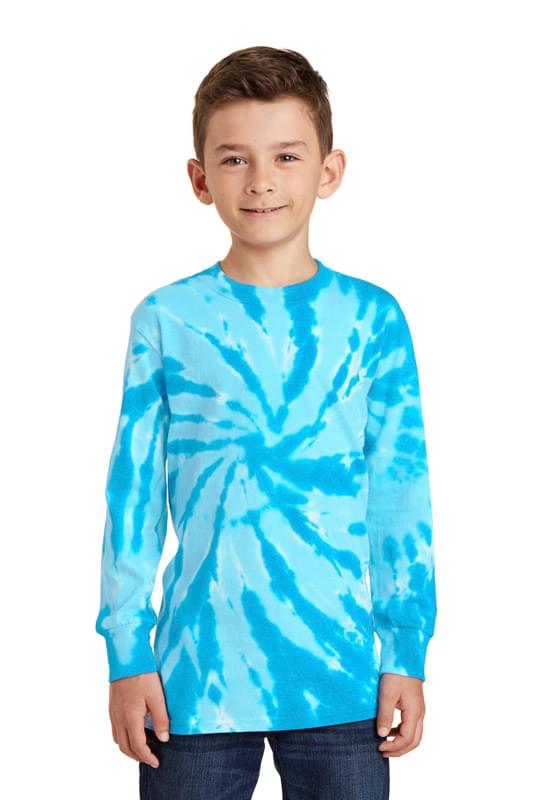Port & Company ® Youth Tie-Dye Long Sleeve Tee. PC147YLS