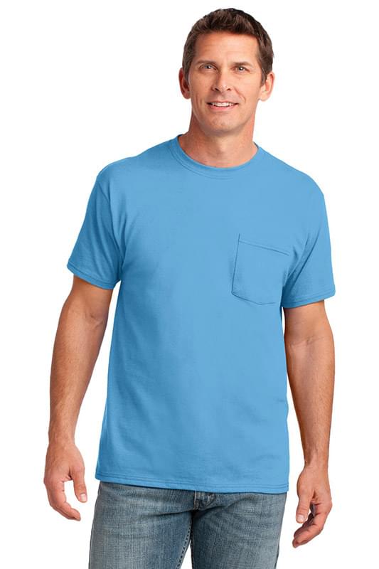 Port & Company &#174;  Core Cotton Pocket Tee. PC54P