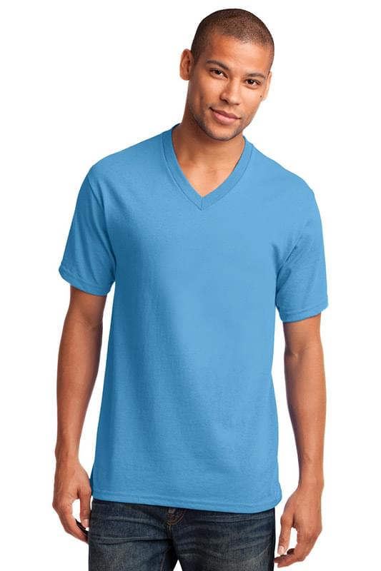 Port & Company &#174;  Core Cotton V-Neck Tee. PC54V