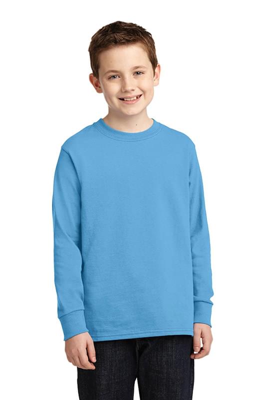 Port & Company &#174;  Youth Long Sleeve Core Cotton Tee. PC54YLS