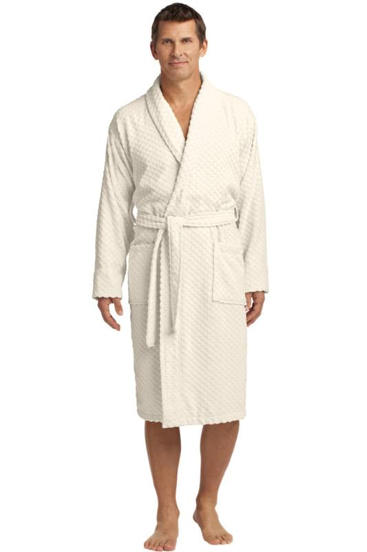 Port Authority &#174;  Checkered Terry Shawl Collar Robe. R103
