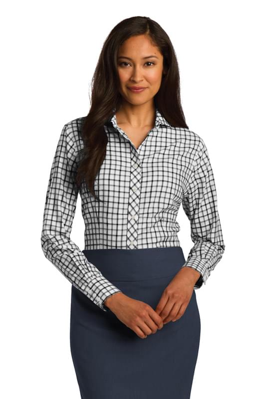 Red House &#174;  Ladies Tricolor Check Non-Iron Shirt. RH75