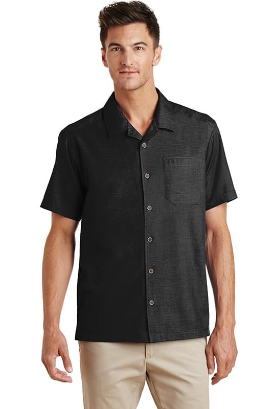 Port Authority &#174;  Textured Camp Shirt. S662