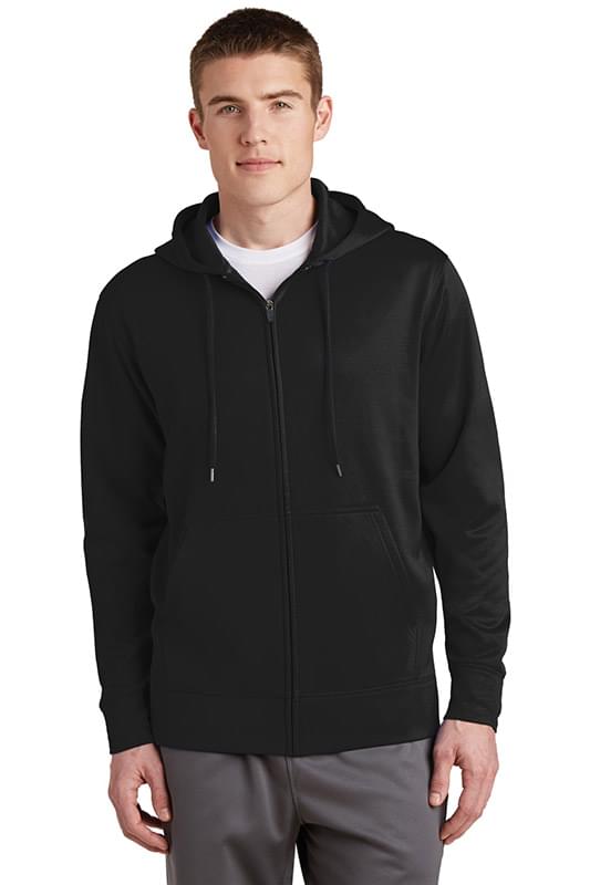 Sport-Tek &#174;  Sport-Wick &#174;  Fleece Full-Zip Hooded Jacket.  ST238