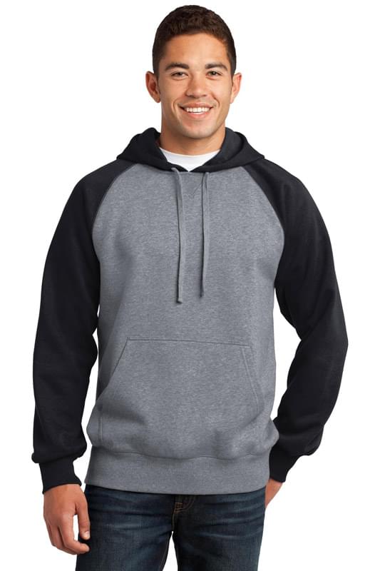 Sport-Tek &#174;  Raglan Colorblock Pullover Hooded Sweatshirt. ST267