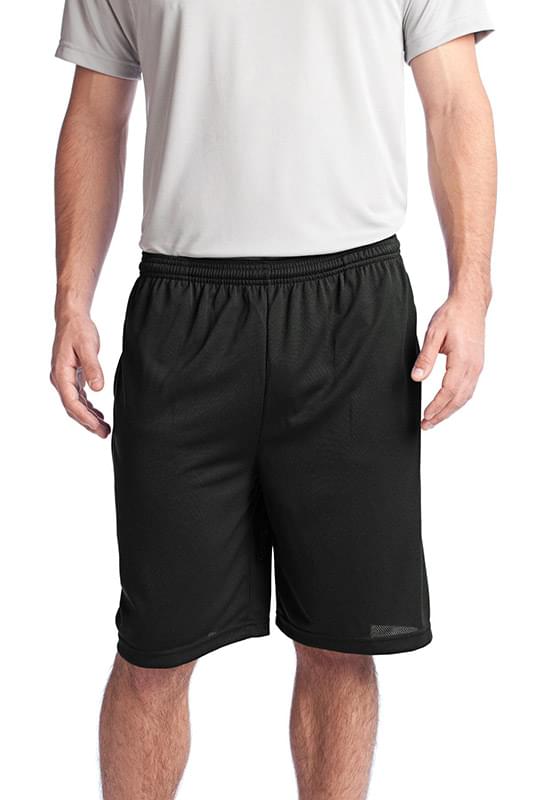 Sport-Tek &#174;  PosiCharge &#174;  Tough Mesh Pocket Short. ST312