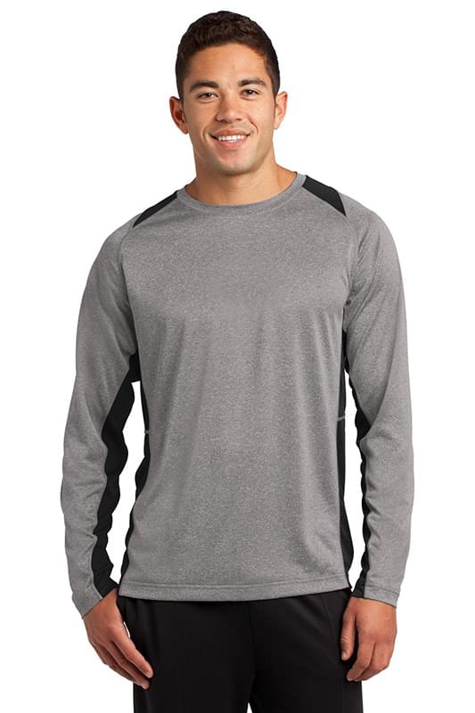 Sport-Tek &#174;  Long Sleeve Heather Colorblock Contender &#153;  Tee. ST361LS