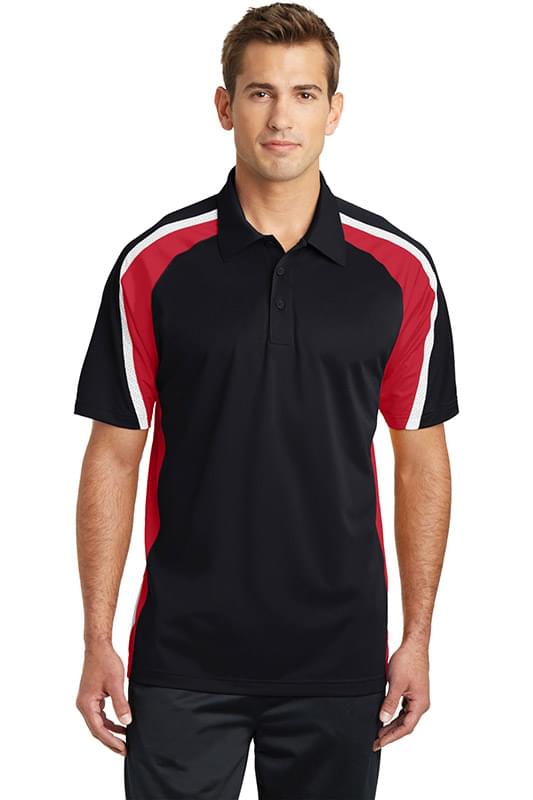 Sport-Tek &#174;  Tricolor Micropique Sport-Wick &#174;  Polo. ST654