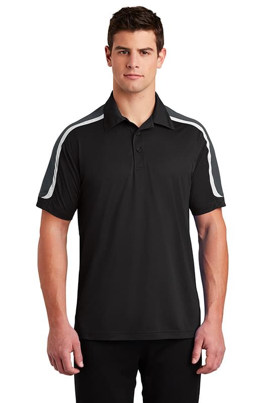 Sport-Tek &#174;  Tricolor Shoulder Micropique Sport-Wick &#174;  Polo. ST658