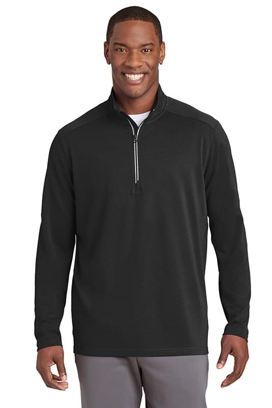 Sport-Tek &#174;  Sport-Wick &#174;  Textured 1/4-Zip Pullover.  ST860