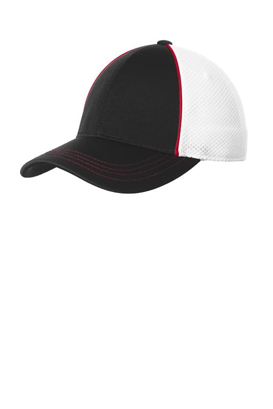 Sport-Tek &#174;  Piped Mesh Back Cap. STC29