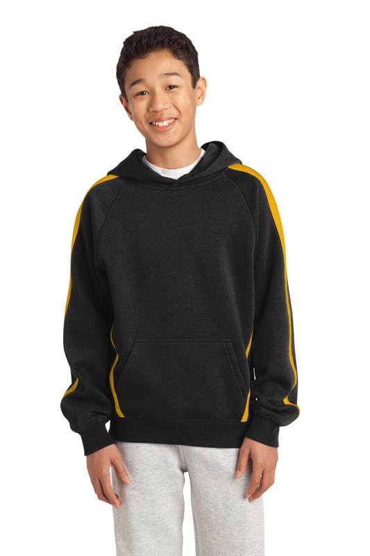 Sport-Tek &#174;  Youth Sleeve Stripe Pullover Hooded Sweatshirt. YST265