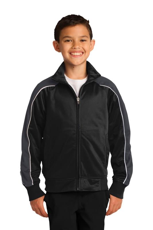 Sport-Tek &#174;  Youth Piped Tricot Track Jacket. YST92