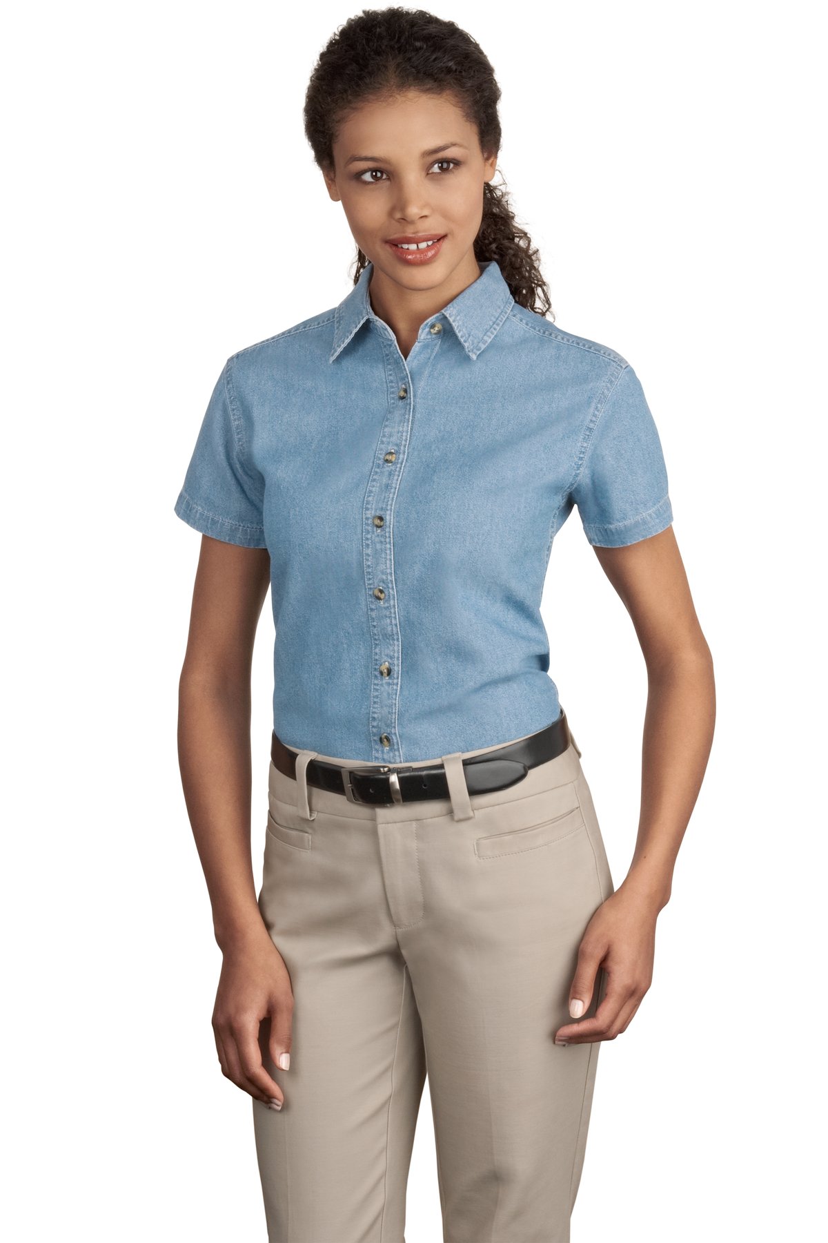 short sleeve dress shirts womens